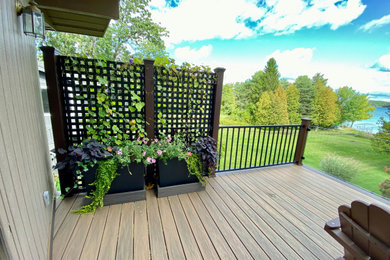 Inspiration for a mid-sized timeless deck remodel in Other