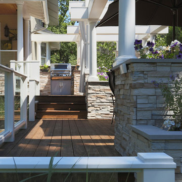 Elmhurst Multi-Level Deck with Outdoor Kitchen