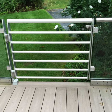Epulum Railing with a Gate | Complementing Glass Railing