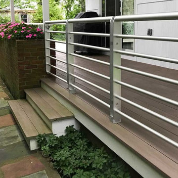 Epulum Railing with a Gate | Complementing Glass Railing