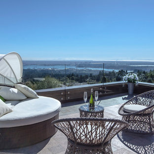 Imagen de terraza contemporánea, de tamaño medio, sin cubierta