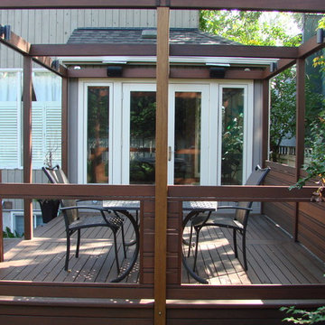 Exotic Decking, Privacy Screen, and Post & Beam Frame