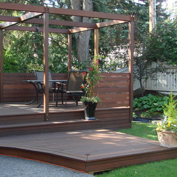 Exotic Decking, Stairs, Privacy Screen, and Post & beam Frame
