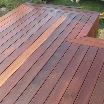 Exotic Decking with Double Picture Frame Border