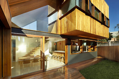Photo of a contemporary terrace in Melbourne.