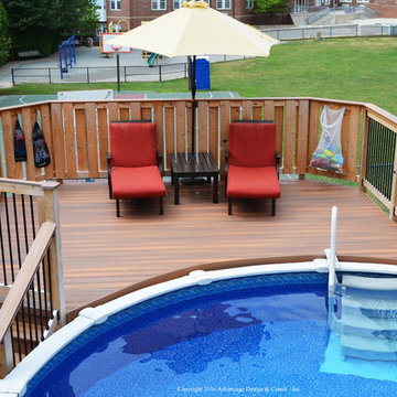 Fiberon Pool Deck in Watertown, MA