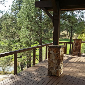 Flagstaff, AZ: Cable Infill for Deck Rail Overlooking Golf Course
