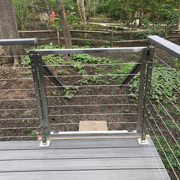 Forest Haven - Exterior SS Cable Railings w/Trex Handrails