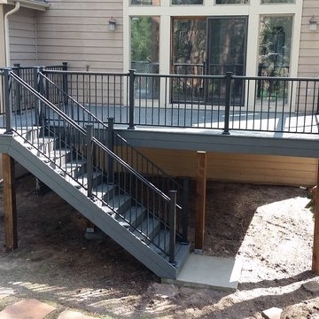 Front and Back Deck Trex Installation