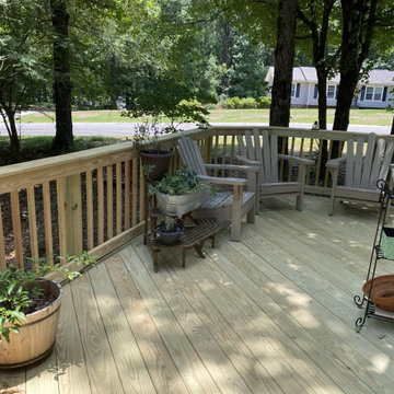 Front of Home Deck Addition in North Shelby County, AL
