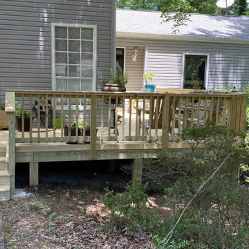 Front of Home Deck Addition in North Shelby County, AL