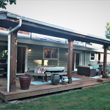 Full Low Deck Build and Retrofit Roof - Cumaru Decking With Cedar Trims