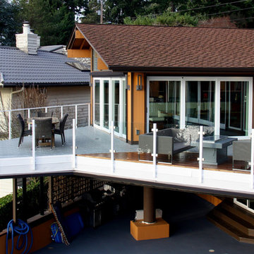 Full view of new 2nd story deck