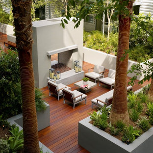 Idee per un'ampia terrazza industriale con nessuna copertura