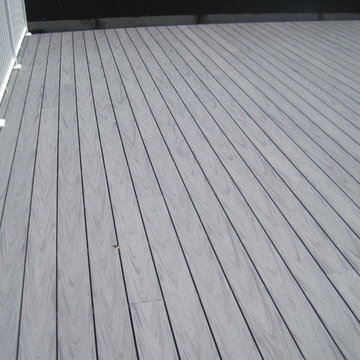 Garage Composite Deck in Gray