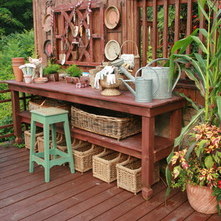 Ispirazione per una terrazza stile shabby