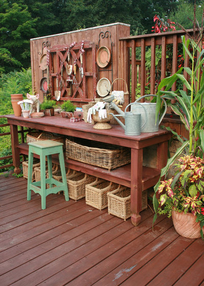 Shabby-Chic-Style Terrasse by Amy Jesaitis
