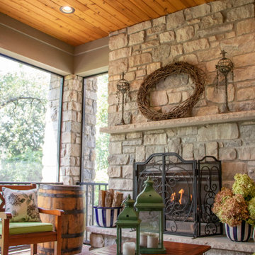 Gorgeous Fireplace Feature - Outdoor Room