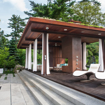 Green Roof Pool Pavilion