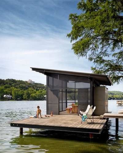 Contemporain Terrasse en Bois by Lake Flato Architects