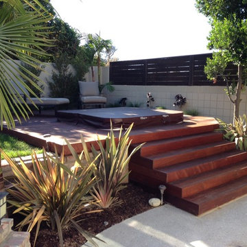 Hot Tub with Custom Deck