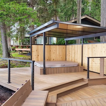 Hot Tub with Protection & Privacy