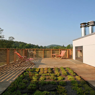 Example of a danish rooftop rooftop deck design in New York