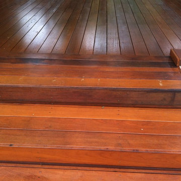 Huge decking work with merbau 140mm decking timber