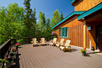 Deck - large contemporary deck idea in Other