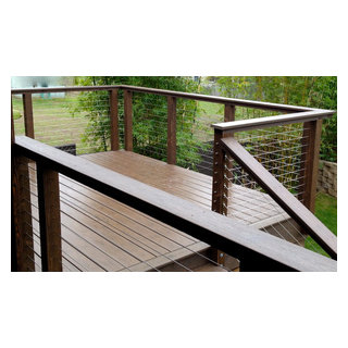 Invisible Wire Railing - Modern - Terrace - San Diego - by San