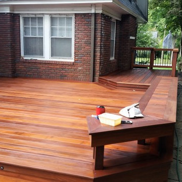 Ipe Deck and Rail with Aluminum Balusters in Montclair, NJ