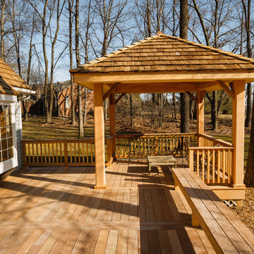 Ipe deck with pavilion