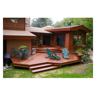 Ipe multi-level deck in Greenwich, CT - Contemporary - Deck - New York ...