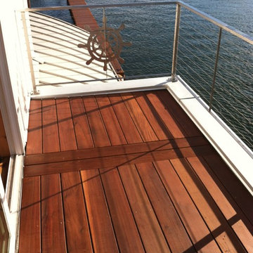 Ipe Rooftop Deck with Stainless Steel Railing