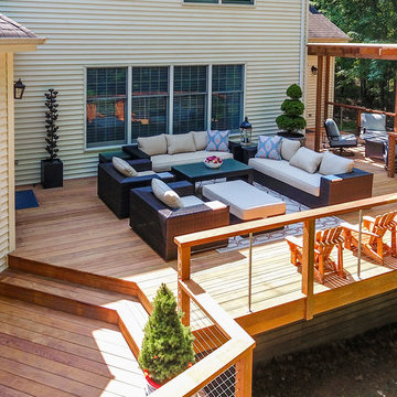Ipe Sectional Deck with Pergola (detail)