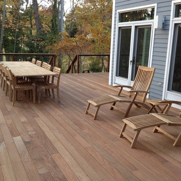 Iron Woods(R) Ipe Deck with Stainless Steel cable railings