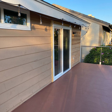 Irvine Deck Addition with Cable Railings