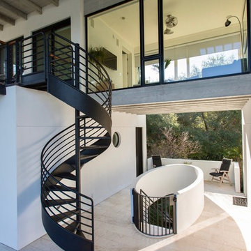 Isle of Palms Residence - Outdoor Spiral Staircase