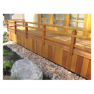 Japanese Deck Railing and Engawa - Asian - Deck - San Diego - by Wood's ...