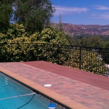 Judd's Deck Renovation and extension with wrought iron.