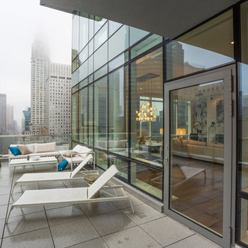 Kadur Custom Blown Glass Chandelier - Manhattan Loft Apartment