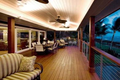 Inspiration for a tropical deck remodel in Hawaii