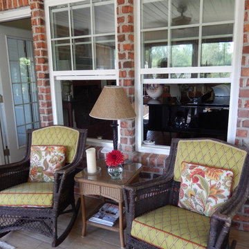 Kernersville NC 3 Season Porch Creates a Cozy Reading Spot
