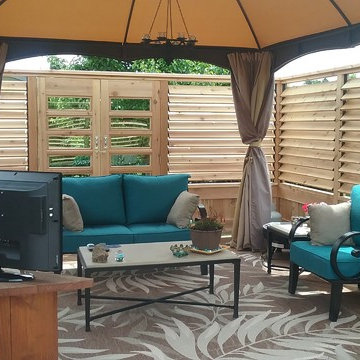 Large Open Louvered Deck
