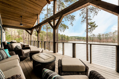 Large Party Deck - Blalock Lakes Custom Home by Winans Homes
