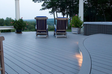 Inspiration for a contemporary deck remodel in Providence