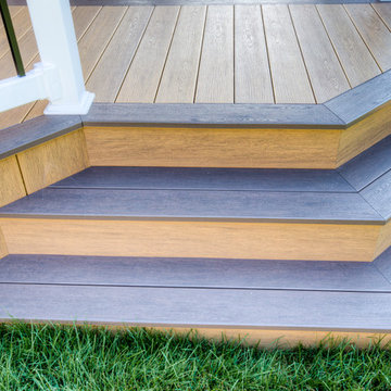 Lean-to over two toned Clubhouse deck