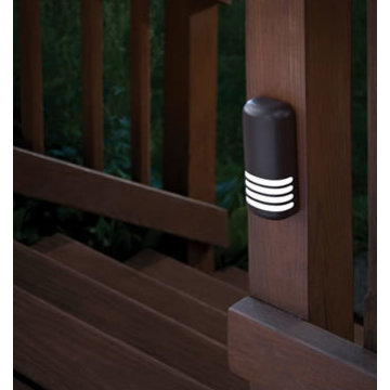 LED Battery Operated Deck Lights with Dusk to Dawn Photocell