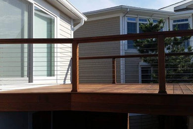Inspiration for a large coastal backyard deck remodel in DC Metro