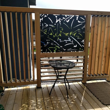 Louvered Deck Privacy Screen